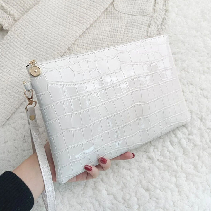 KIAF-women-bag-crocodile-embossed-white-square-bag