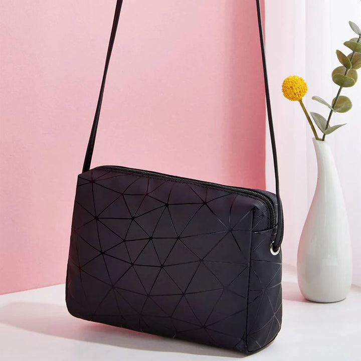 Mini Square Bag Geometric Pattern Top Handle